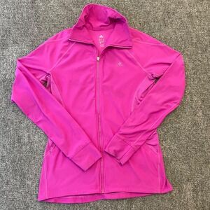 Adidas Climalite Heat Energy Running Women SMALL Full Zip Berry
